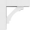 Ekena Millwork Standard Merced Architectural Grade PVC Bracket with Block Ends, 5"W x 12"D x 12"H BKTP05X12X12MRC05 - alternate 3